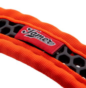 SOFTY Halsband | Länge: 35-41cm | Breite: 3,3cm | Farbe: orange/schwarz